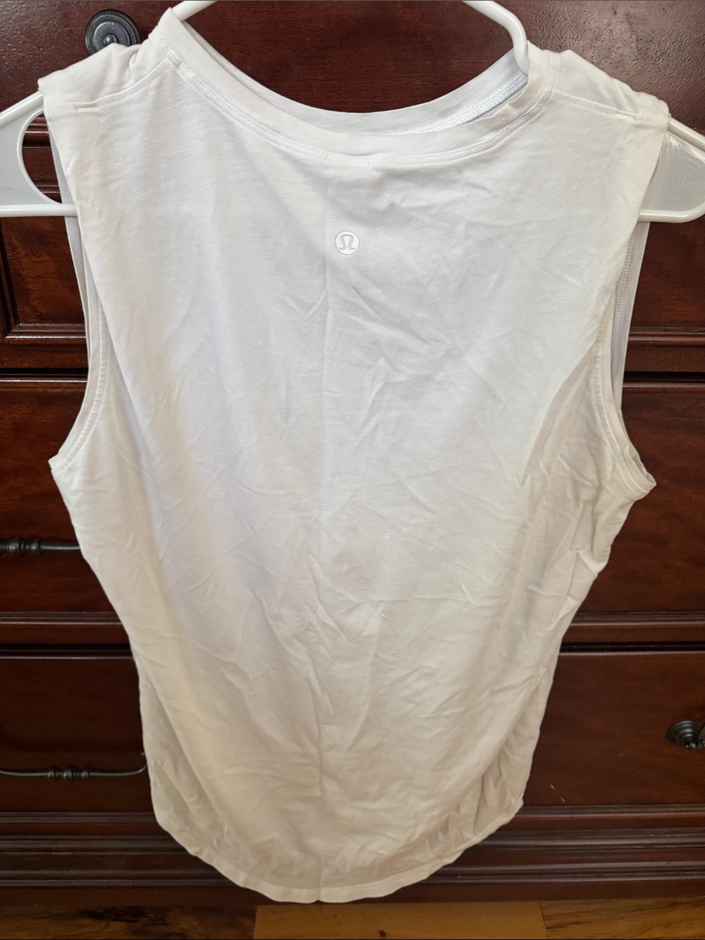 lululemon athletica Cream Sleeveless Muscle Tank Top